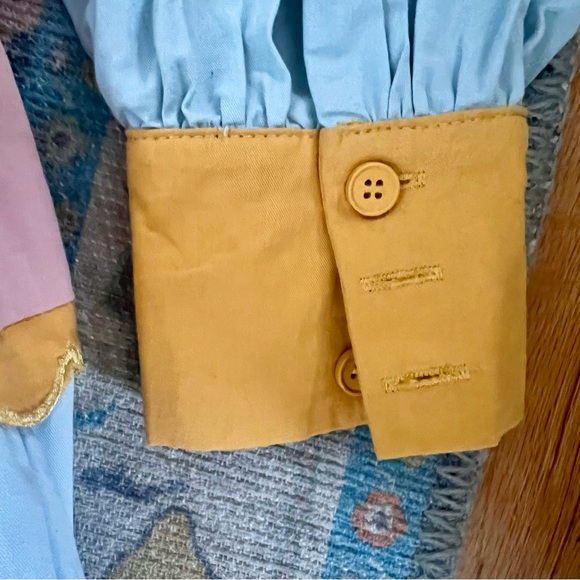 TCEC Light Blue Dress with Yellow Scallop Trim - Picture 7 of 7